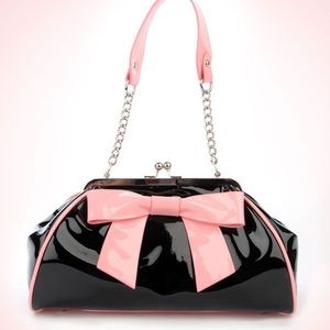 PinUp Couture Pink Bow Handbag